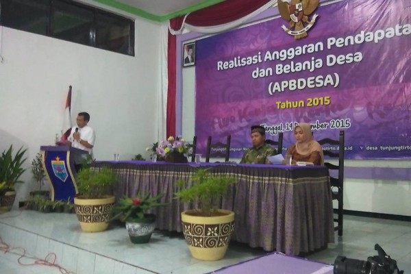 Musyawarah Anggaran Desa Tunjungtirto